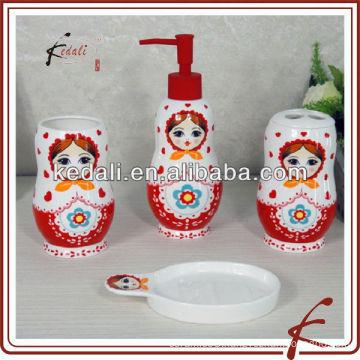 pretty ceramic kids bathroom decor sets